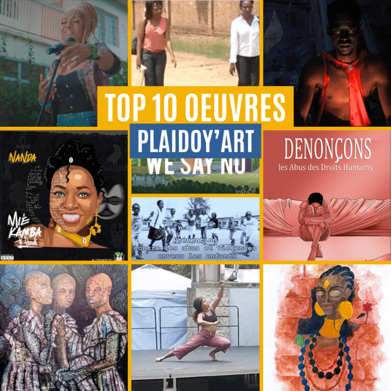 Présentation du top 10 des oeuvres reçues pour le concours Plaidoy'Art